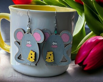 DIGITAL FILE Mouse Earrings FILE