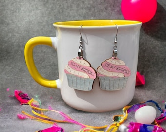 DIGITAL FILE Birthday Earrings FILE