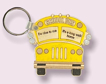 School Bus Driver keychain -DIGITAL FILE