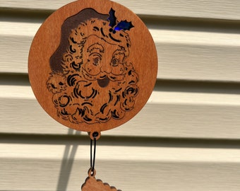 DIGITAL FILE- Sun Catcher Vintage Santa