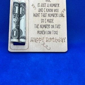 DIGITAL FILE Birthday Money Gift holder -Low money