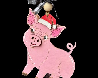 DIGITAL FILE- Christmas Pig Ornament