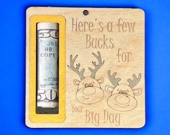 Gift Money Holder- Few Bucks Big Day - DIGITAL FILE