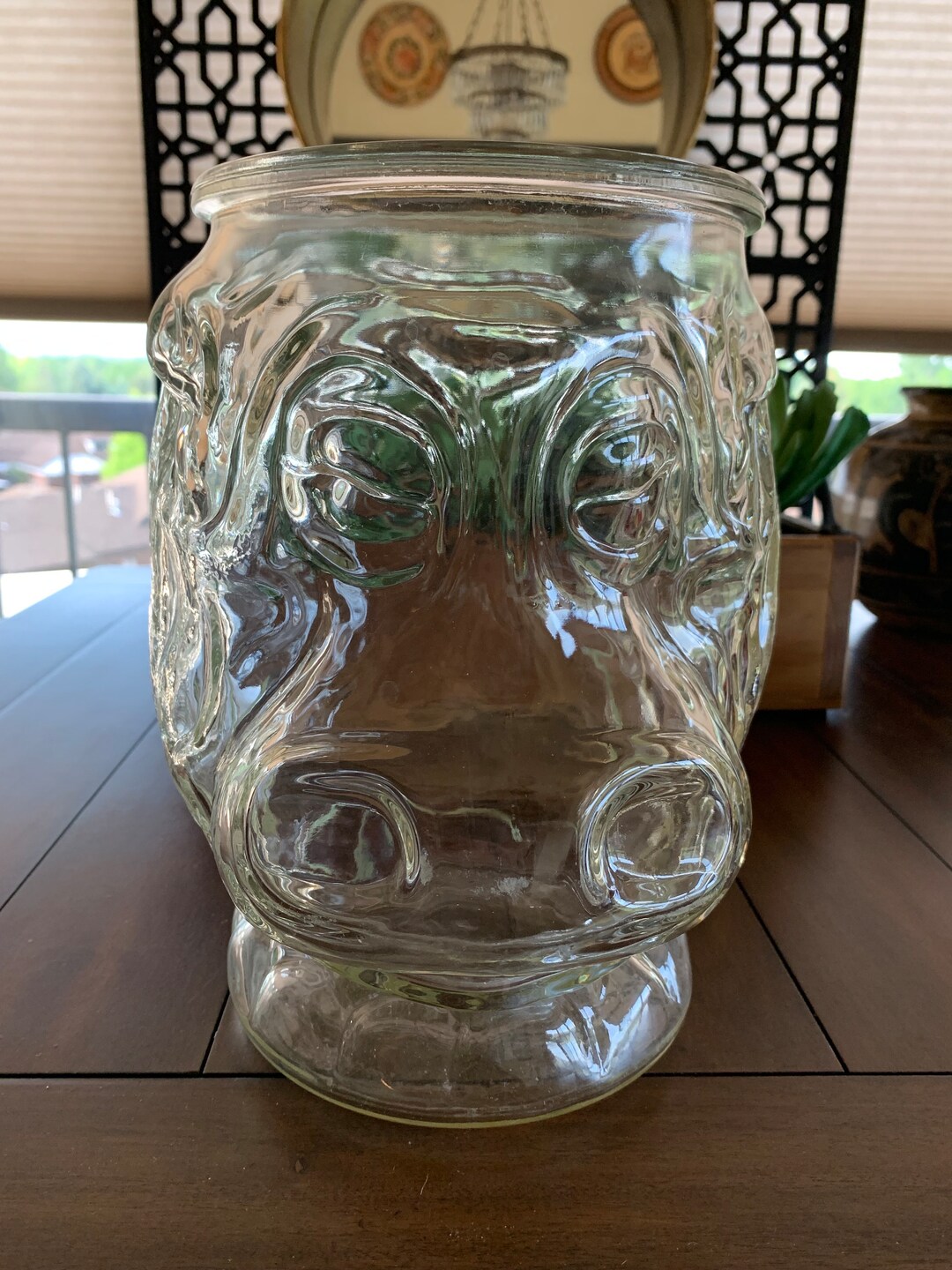 Vintage Libbey Hippo Cookie Jar No Lid Etsy