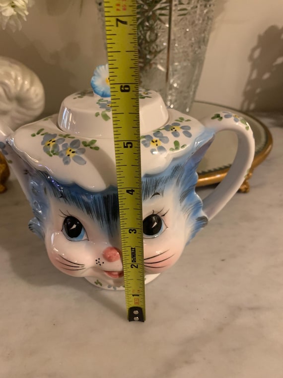 Lefton Miss Priss Cat Teapot - Etsy