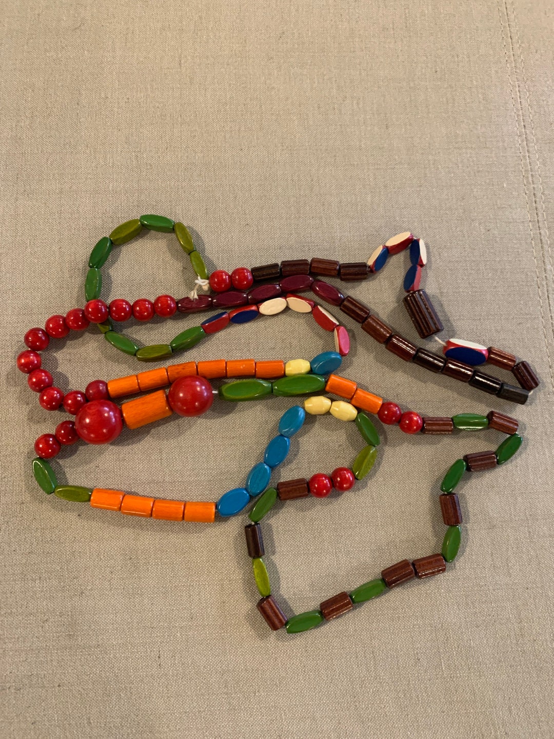 2 Strands of Vintage Campfire Girl Beads Etsy