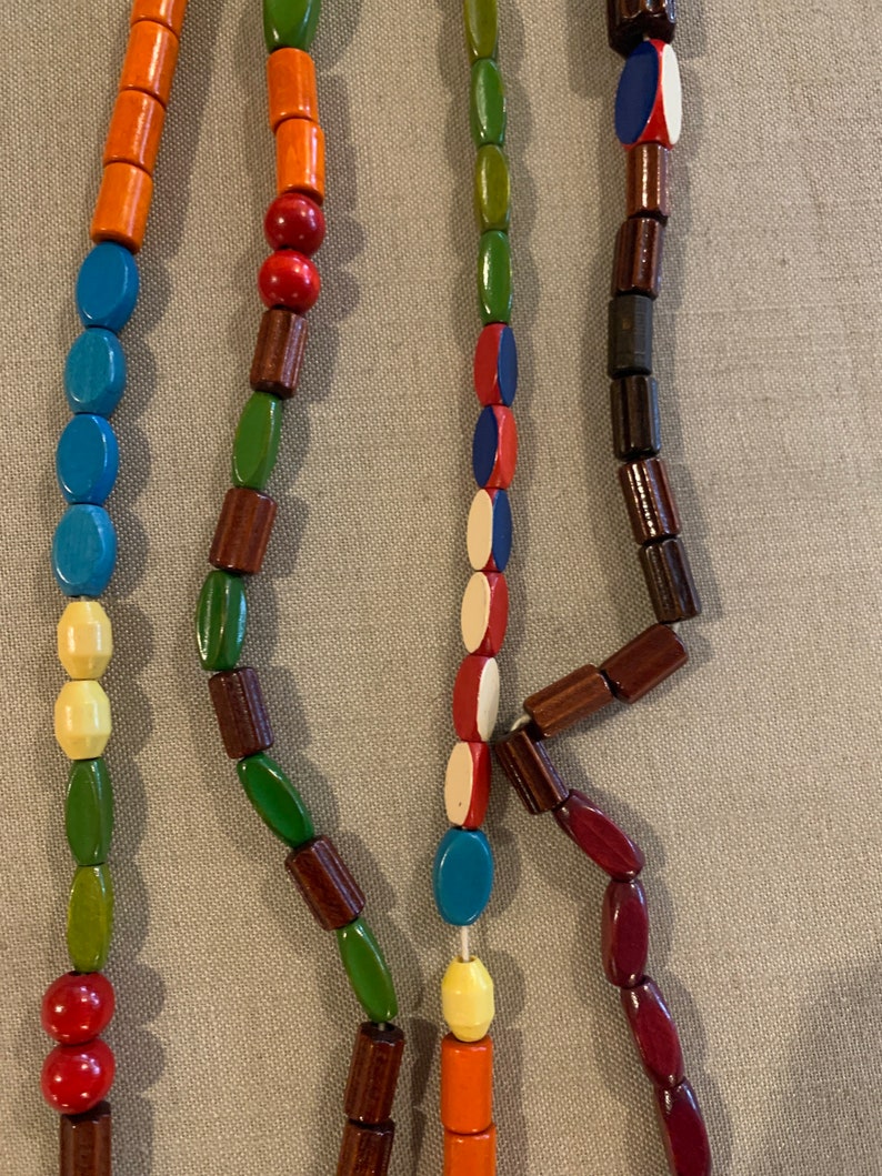 2 Strands of Vintage Campfire Girl Beads Etsy