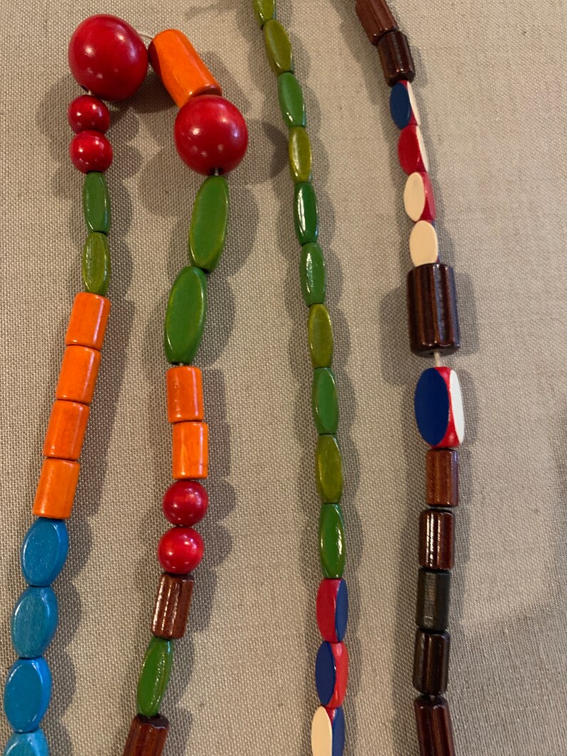 2 Strands of Vintage Campfire Girl Beads Etsy