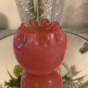 Antique Glass Rose Bowl