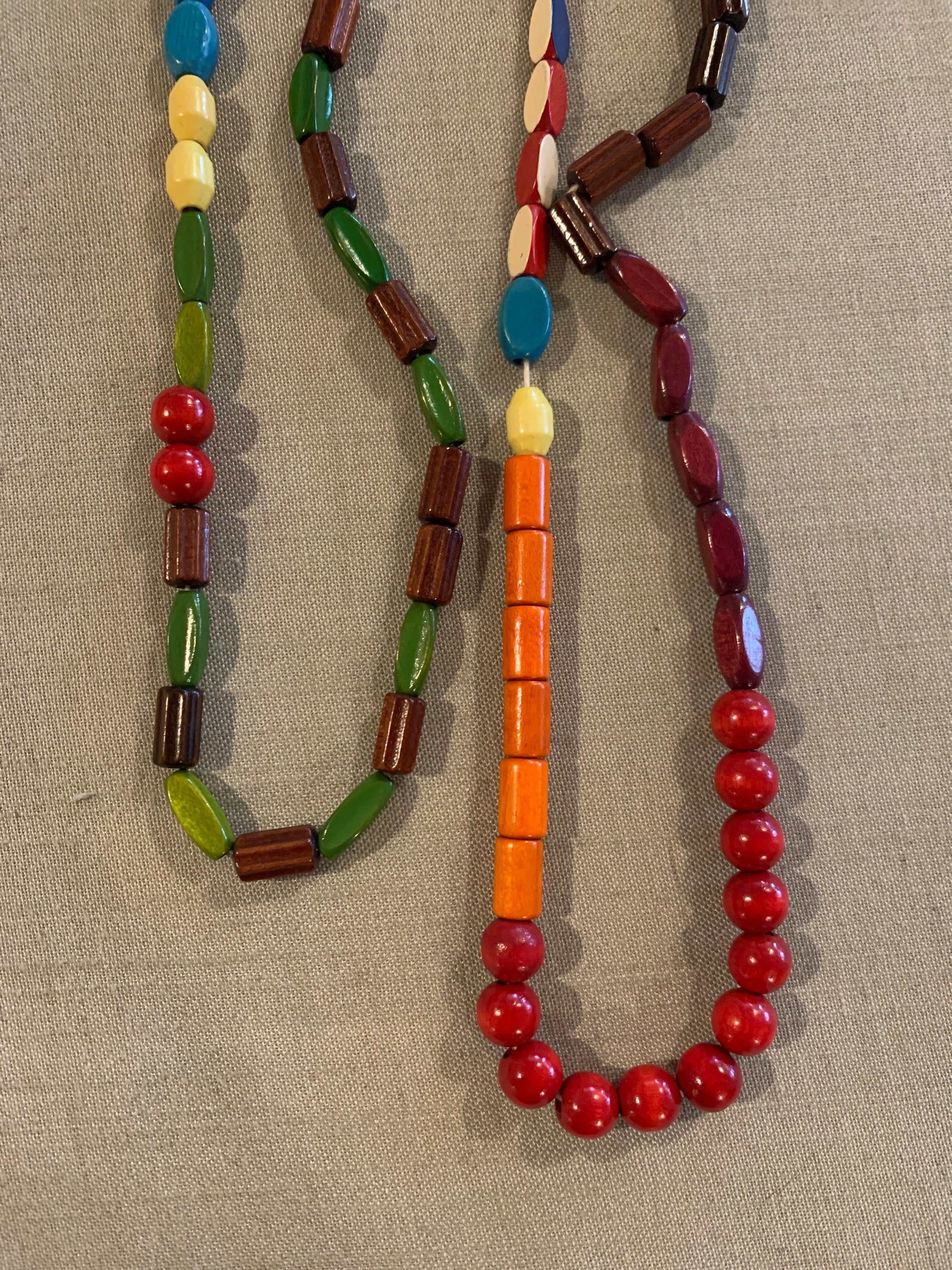 2 Strands of Vintage Campfire Girl Beads Etsy