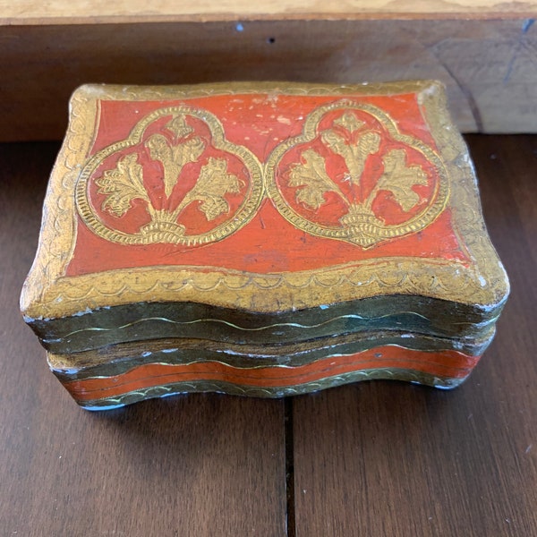 Small Italian Florentine Orange box