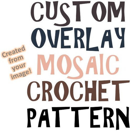 Crochet Mosaic Pattern Chart to Written Pattern Converter Etsy