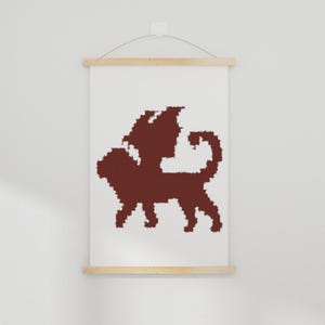 Mosaik-Häkelanleitung für Anfänger - 40x40 cm quadratische Fliese - Mantikor - Enthält Informationen, Anleitungen, eine Tabelle und eine schriftliche Anleitung - PDF