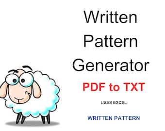Convert Mosaic Crochet Charts to a Written Pattern Automatically