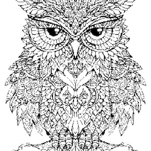 Mandala Owl Mosaic Virkmönster för en liten filt | PDF-diagram plus skriftligt mönster