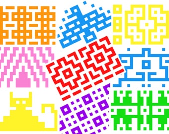 Patrón de tapete de taza de crochet con mosaico: 50 diseños únicos (Descarga PDF)