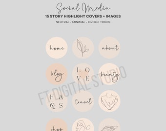 Social media story highlight covers + images | Instagram Highlight Covers | Influencer | Small business | social media pack