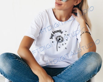 Andas bara|blommor|svg_png-fil| digital nedladdning| enkel svg-fil för Cricut | sublimering