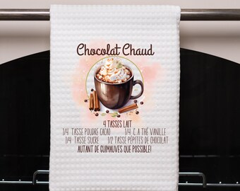 recette | sublimation svg | chocolat chaud png  | sublimation | dtf | cuisine francais | tumbler | recette hot cocoa | hot chocolate recipe