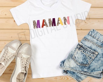 Leopard maman PNG francais | maman | fete des meres | sublimation |