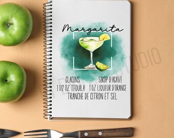 recette sublimation svg | cocktail png | digital | sublimation | dtf | cuisine francais | tumbler | recette cocktail | margarita recette