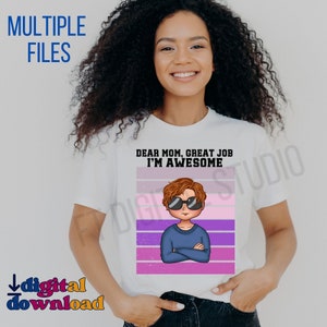 ottimo lavoro mamma / 7 file png /design a sublimazione / festa della mamma / battute sulla mamma / grazie mamma / regalo per la mamma / nome del bambino / umorismo sulla maternità