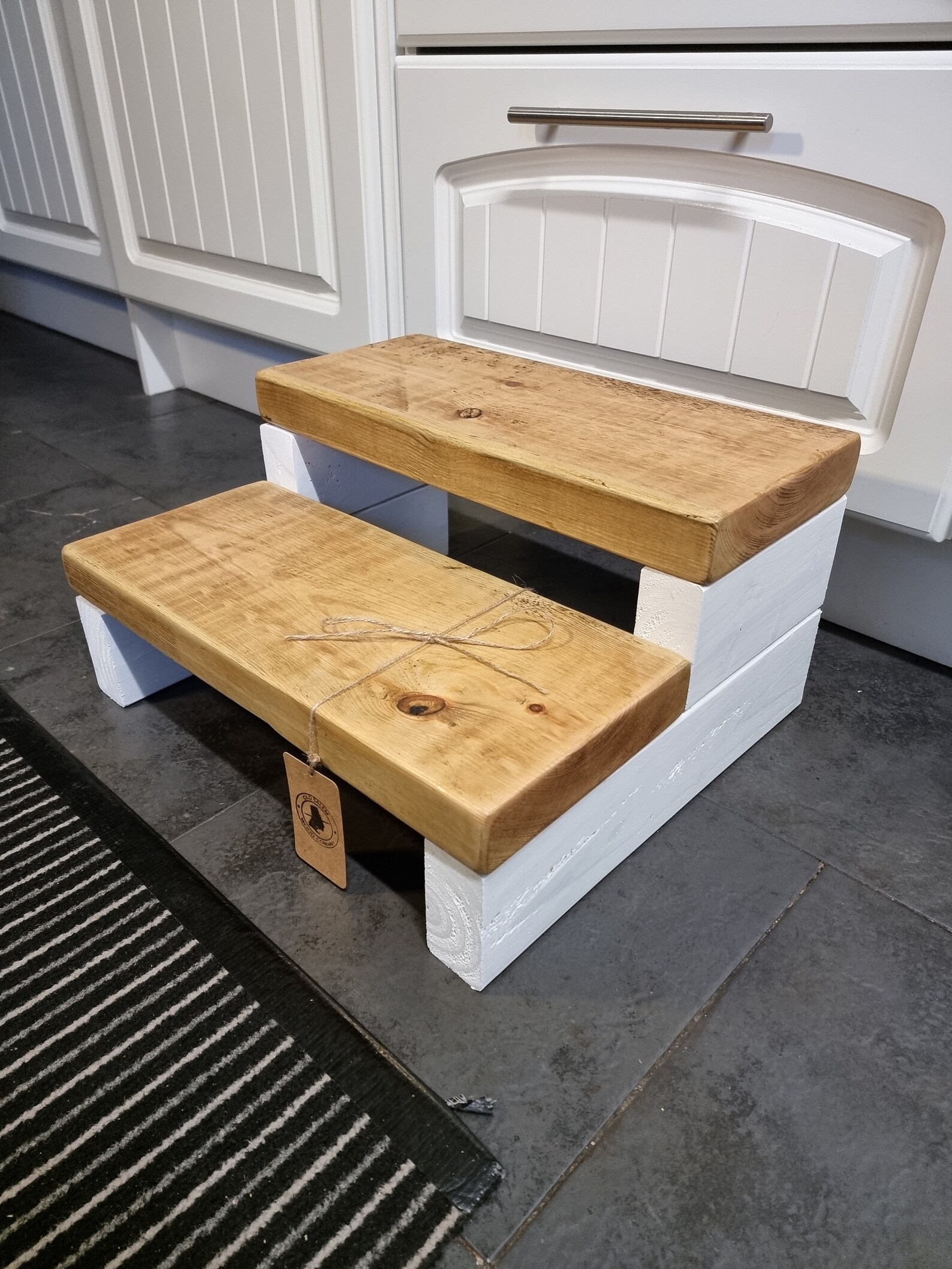 Handmade Wooden Step Stool / Kitchen Step / Kid Step / Bathroom Step ...