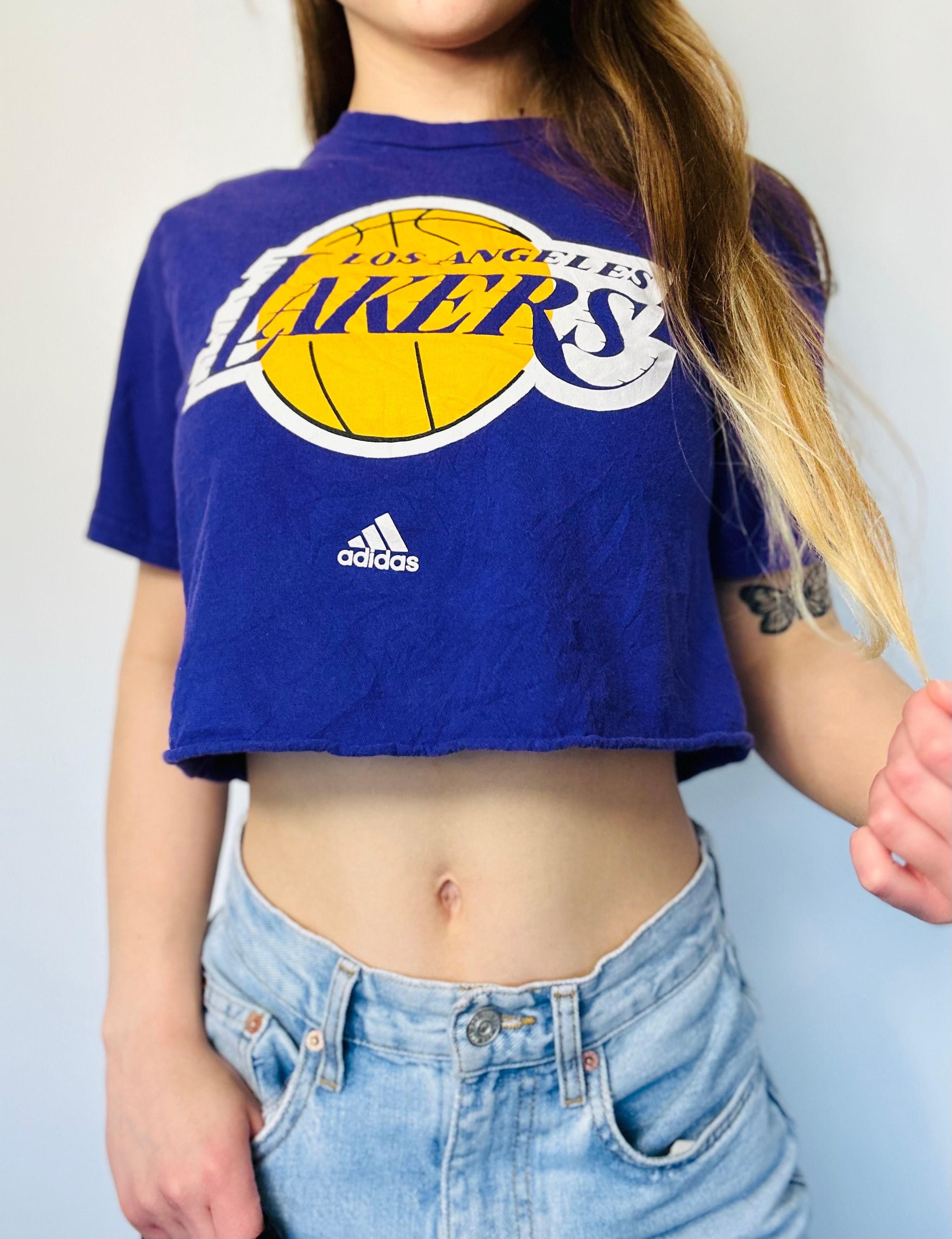 Lakers crop top hoodie new arrivals