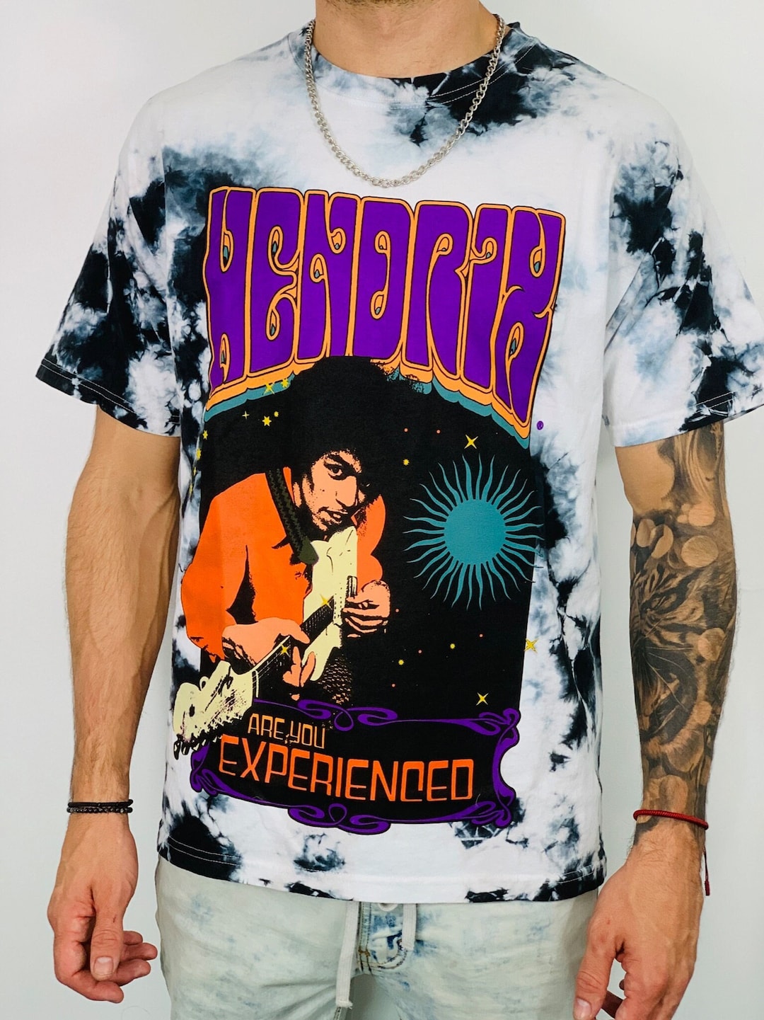 Amiri T.shirt JIMI HENDRIX Con Effetto Tie Dye Uomo - Foto 10