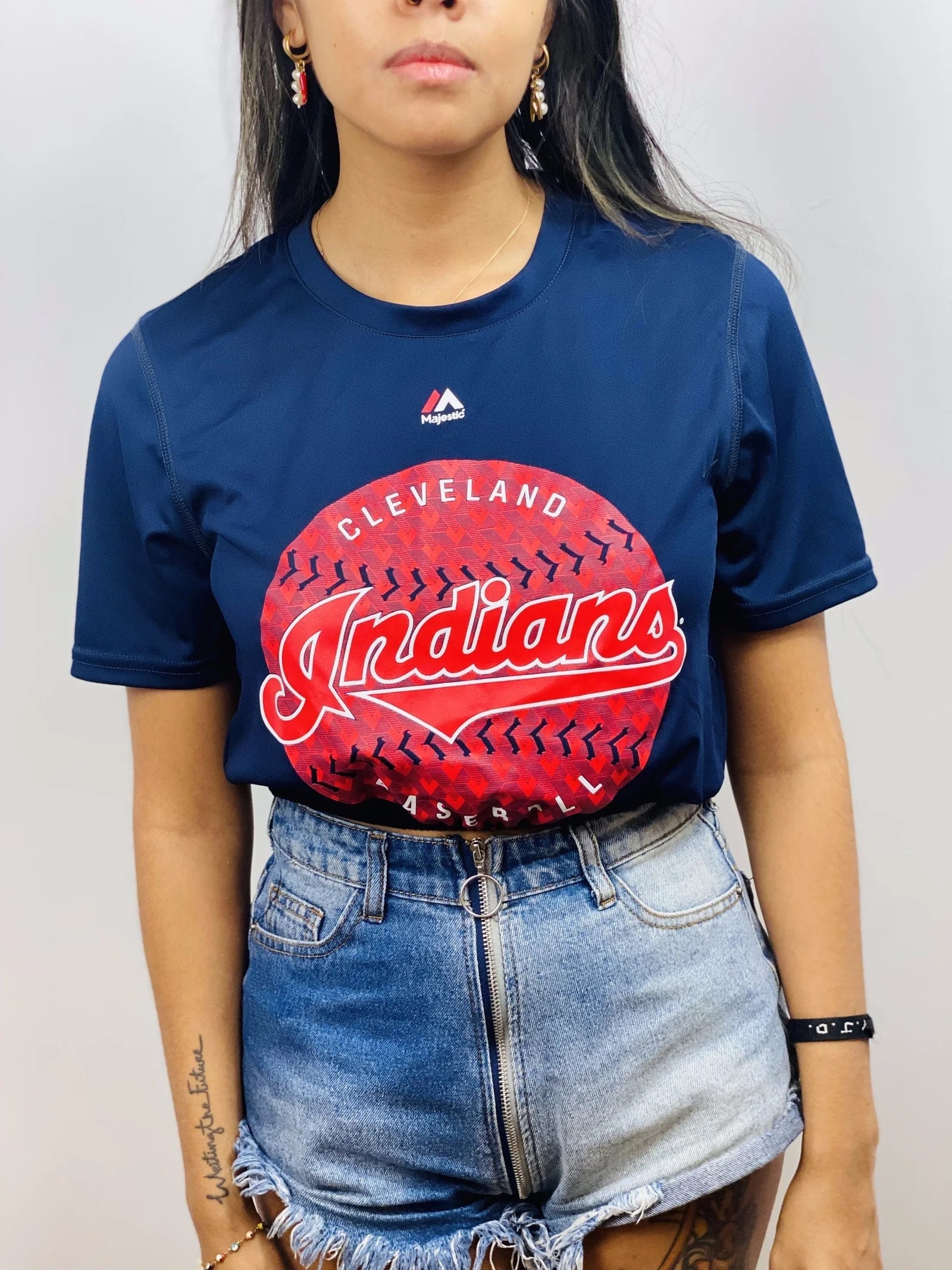 VINTAGE MLB CLEVELAND INDIANS TEE SHIRT 1999 SIZE XL – Vintage rare usa