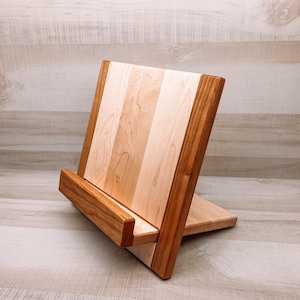 Support pour livre de cuisine, support de recettes de cuisine pliable