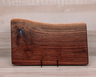 Handcrafted Medium Black Walnut Charcuterie Board – Rustic Elegance for Stylish Entertaining with Epoxy