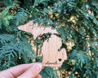 Plymouth Love Ornament Gift Tag