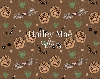 Sömlöst mönster med Lejonets sötaste delar av mig, digital nedladdning