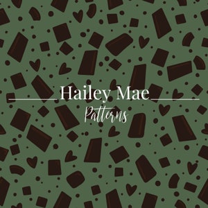 Seamless Mint Chocolate Chip Ice Cream Pattern Digital Download