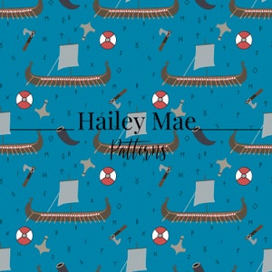 Seamless Vikings Pattern Digital Download