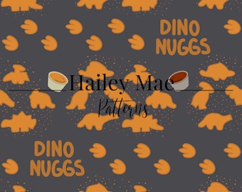 Sömlöst Dino Nuggets-mönster digital nedladdning