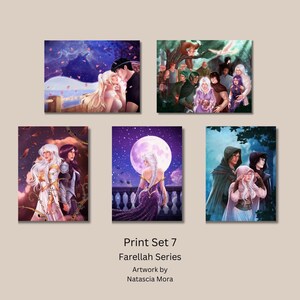 Seria Farellah Art Prints Format pocztówki (4,2x5,5) dla serii A Romantic Fantasy autorstwa Brindi Quinn