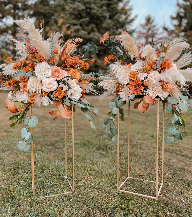 Customizable Wedding Arch Arrangement, use this listing for all customization requests, pampas boho wedding flowers, wedding decor bouquet image 6