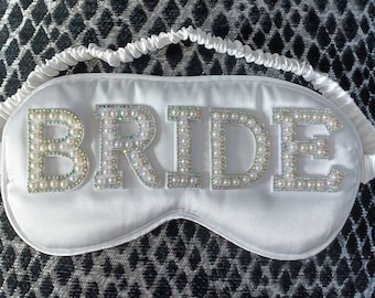 Personalised Bride sleep mask | Bridesmaid sleep mask | Silk Sleep mask | Eye Mask | Personalised sleep Mask | Bride | Mrs | Bridal Gift