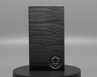 Star Force Mandalorian Beskar Ingot Mystic Dark Metal Black Steel Cosplay Costume Prop Acessório