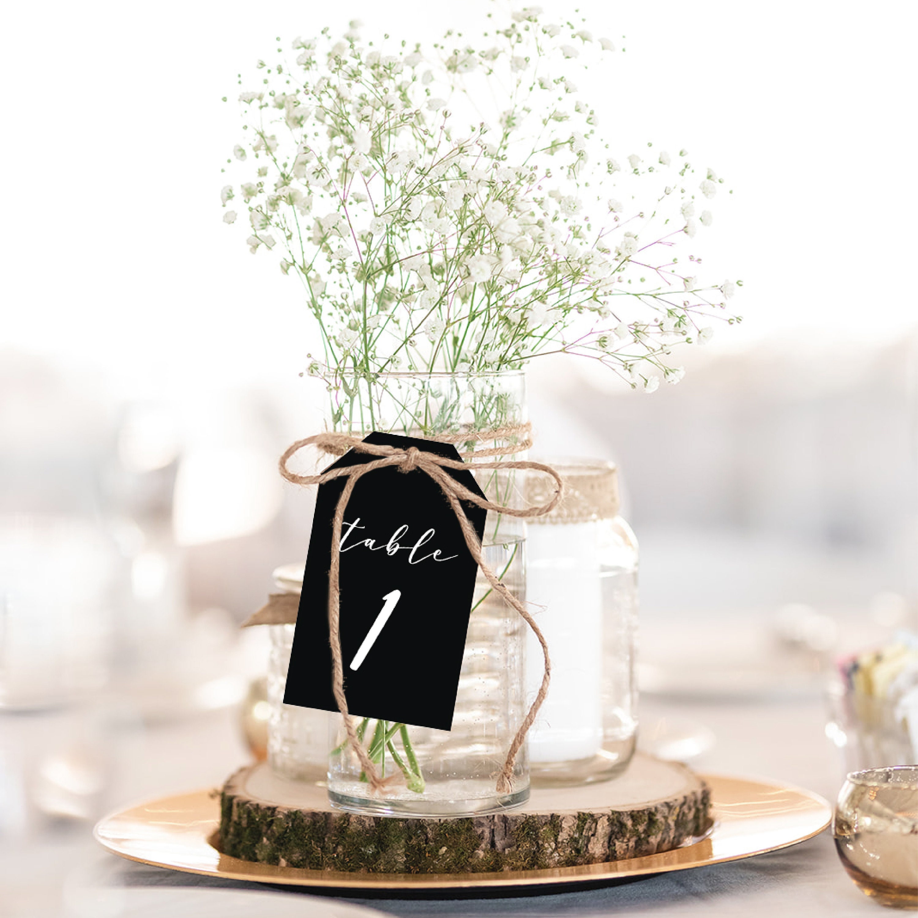 Sage Green Wedding Table Number Cards (*numbers 25-40) - Modern Wedding ...