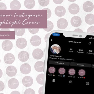 Instagram Highlight Covers for Everyone | Mauve | Instagram Story Covers