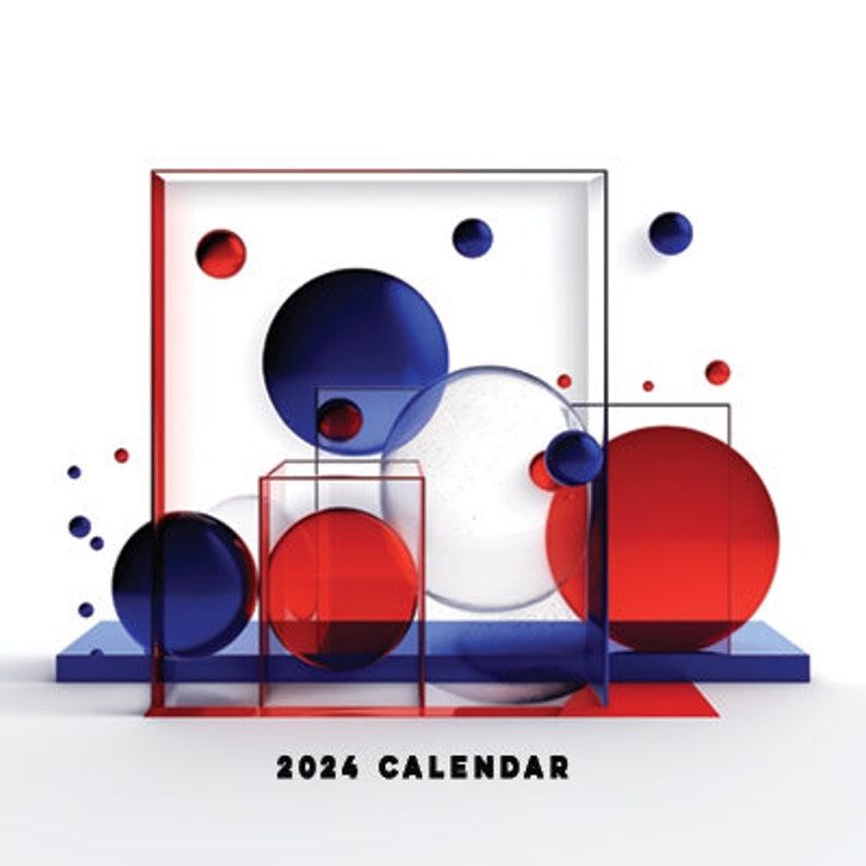 2024 Calendar Motivating Small Business Month View DIGITAL Etsy