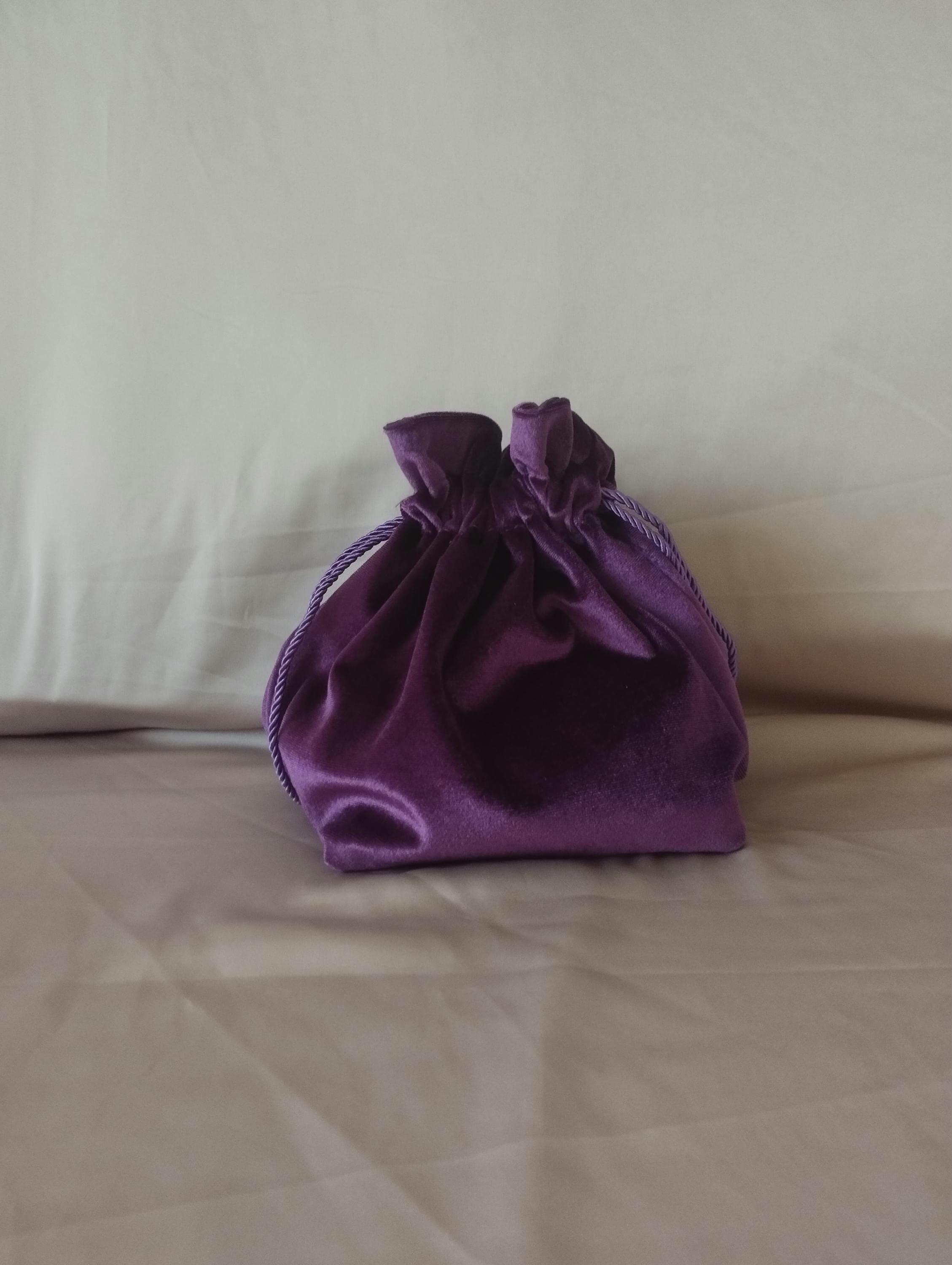 Velvet Pouch Bag With Base - Etsy
