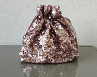 Borsa a Sacchetto in paillettes