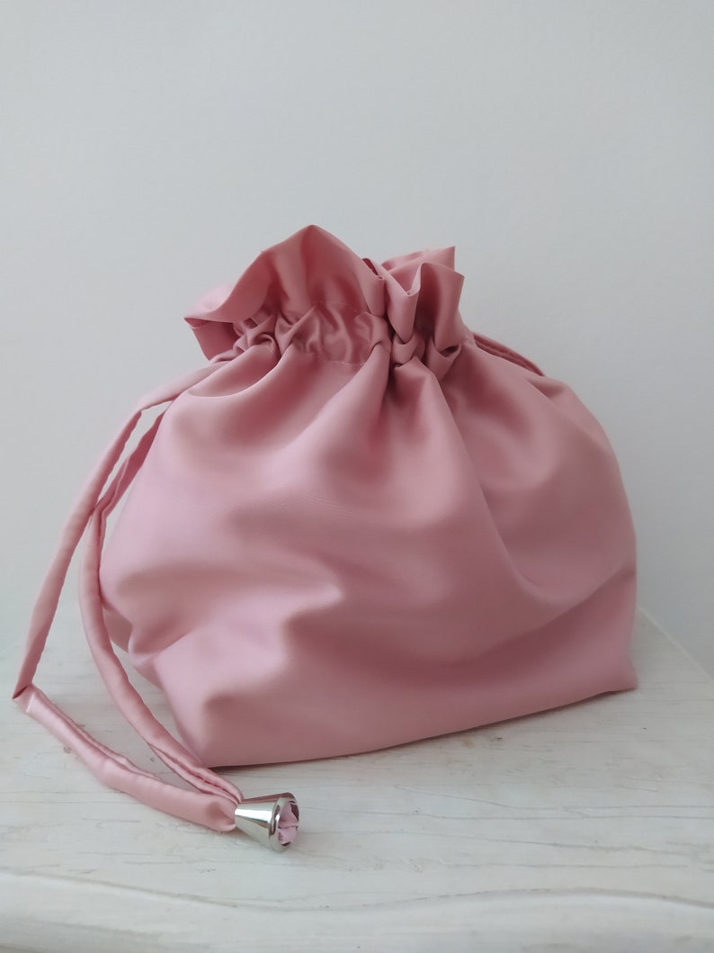 Borsa a Sacchetto con base Rosa