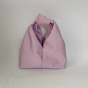 Hobo-Tasche aus Satin | Tasche mit Knoten | Clutch | Abendtasche|Zeremonientasche| kleine Tasche | Handtasche
