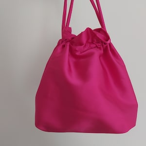 Borsa a Sacchetto con base Fucsia