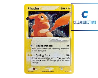 Pikachu 60 HP ☆ ポケモンカードpikachu gold star il_340x270.5773742638_d481.jpg